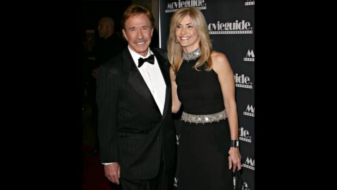 Chuck Norris and his wife Gena 696x392